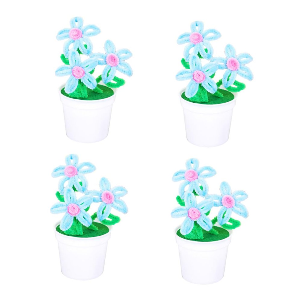 ARTIBETTER 4pcs Flower Plant Kit for Boys and Girls Creative Small Potted Plant Craft Flower Accessories for Educational Fun and Family Bonding Activities