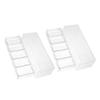SUPVOX 2pcs Poker Chips Tray Poker Chip Organizer Rack Case Transparent Storage Box view 1