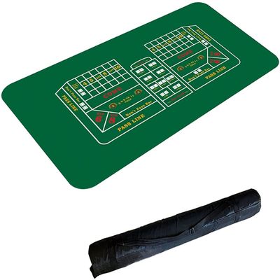 Portable Poker Table Top Poker Pad Portable Rubber Poker Mat Professional Poker Mat Non-Slip and Folding Poker Card Tabletop Layout Fun Game Night Supplies - Cool Casino Gift for Kid ( 120*60*0.2)