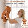 22" & 4.5 lbs Highland Cow Weighted Stuffed Animal, Adjustable Sitting & Laying Plush Toy Pillows with Removable Ceramsite Bag for Companion, Cuddly & Soft Gifts for Adults, Kids, Boys and Girls view 3