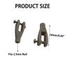 5PCS RC Airplane Servo Linkage Rod Clevis Coupler U-Shaped Nylon Clamp with Screws for RC Plane Helicopter DIY Model Aircraft Pushrod Connecting Part (for 2.5mm Rod Gray) view 3