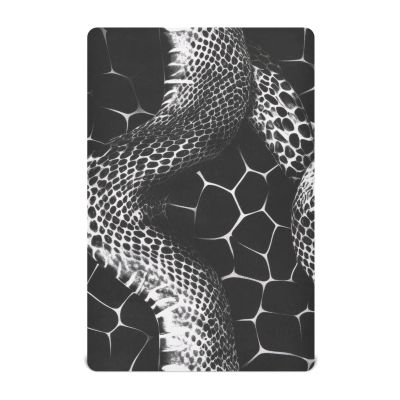 Kigai Snake Skin Pattern Crib Sheets - Fitted Crib Sheets for Boys Girls, Soft Baby Crib Mattress Sheets 52 x 28 Inches