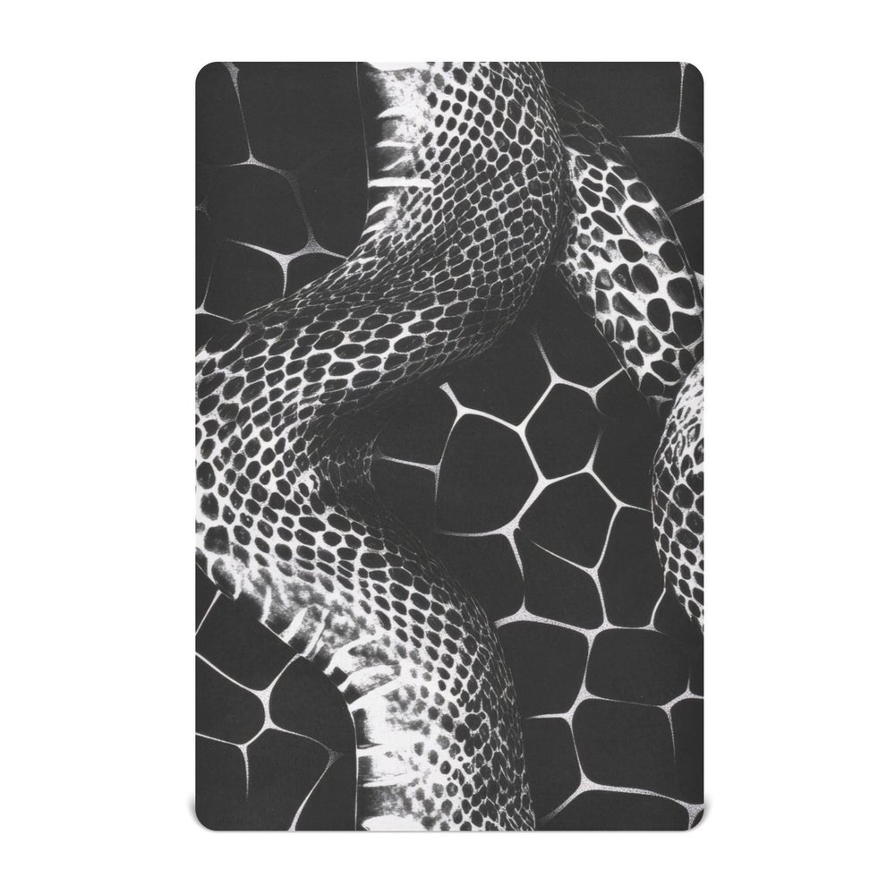 Kigai Snake Skin Pattern Crib Sheets - Fitted Crib Sheets for Boys Girls, Soft Baby Crib Mattress Sheets 52 x 28 Inches