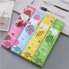 12Pcs/Set Fruit HB Pencil Cute Wooden Drawing Pencil With Rubber Sketch Pen Kids School Office Supplies Gift(Light red) view 3