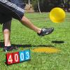 Fancemot Kickball Set with Bases and Ball - 8.5" Kickball, Rubber Throw Down Bases, Sports Traning Cones, 7" Pump and 14" Scoreboard - Perfect for Playground and Backyard Game view 3