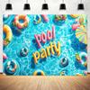 10x8 ft Summer Banner Pool Party Decorations Swimming Pool Party Party Decorations for Kids Beach Themed Birthday Baby Shower Party Supplies for Summer Holiday Indoor Outdoor view 2