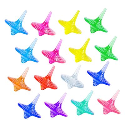 BESPORTBLE 20pcs Gyroscopes Fun Toy Acrylic Rotating Gyroscopes for Boys and Girls Fidget Toys Favors