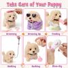 Cleboen 17pcs Robot Dog Toys for Girls Kids Boys 3-6, Realistic Interactive Robot Puppy Dog Plush Toys with Walk & Bark, Pretend Play Puppy Pet Care Playset, 3 4 5 6 Year Old Girl Birthday Gift Ideas view 4