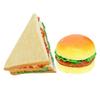 ABOOFAN 2Pcs Simulation Food Model Realistic Fake Hamburger and Sandwich Props for Kitchen Decoration and Photography Artificial Bread Display for Food Styling and Props view 1