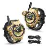 Rechargeable Walkie Talkies for Kids, Two-Way Radio Walky Talky with Flashlight Children Long Range, 2 Pack Interphone Toy for Kids Age 6-12 Outdoor Game for Kid Ages 4-8 Gifts for Boy view 1