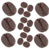 BESPORTBLE 50Pcs Lifelike Artificial Coffee Bean Props for Kitchen Photo Display Party Food Presentation Restaurant Decoration Realistic Imitation Coffee Beans Matte Finish view 1
