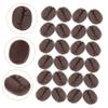 BESPORTBLE 50Pcs Lifelike Artificial Coffee Bean Props for Kitchen Photo Display Party Food Presentation Restaurant Decoration Realistic Imitation Coffee Beans Matte Finish view 4