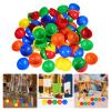 Operitacx 50PCS Colored Openable Raffle Balls 1.57 Inch Small Plastic Lottery Balls Perfect for Parties,Bingo Night,Voting Bingo and Table Activities Lightweight Set view 3