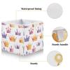 Kigai Cartoon Crown Cube Storage Bins 11x11 inch Collapsible Fabric Storage Cubes Organizer Foldable Boxes Decorative Basket for Home Organizing view 4