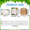 50 Pcs Safari Jungle Party Favors Include 12 Mini Forest Mini Stuffed Animals 12 Hats 12 Foldable Paper Boxes 12 Adoption Cards 1 Adoption Sign 1 Fence for Jungle Party Adopt A Jungle Animal Favors view 3