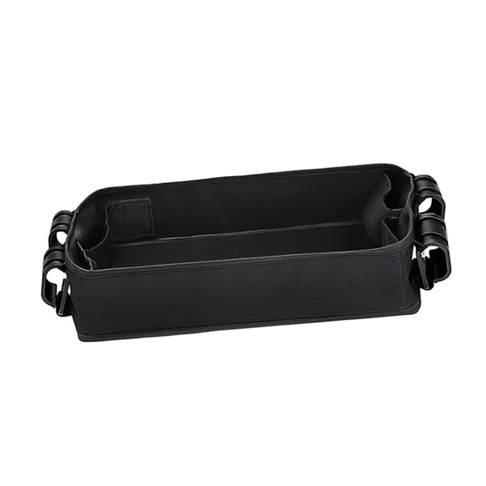 Abaodam Stroller Snack Tray Phone Holder for Boys and Girls Car Seat Versatile Wagon Seat Accessory Oxford Fabric Tray Black