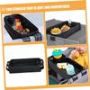 Abaodam Stroller Snack Tray Phone Holder for Boys and Girls Car Seat Versatile Wagon Seat Accessory Oxford Fabric Tray Black view 3