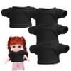 FELTECHELECTR 4pcs Stuffed Animal Short Sleeve T-Shirts Bear Doll Clothes Cotton Decorative Doll Decor view 1