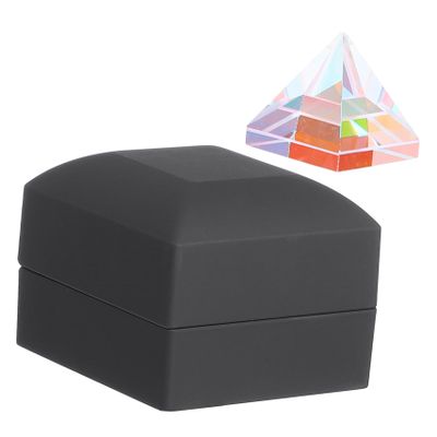 FUNOMOCYA Pyramid Shaped Optical Prism Decorative Storage Box Photo Photography Accessory