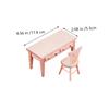 BESPORTBLE 1set Scale Miniature Dollhouse Furniture Set Desk and Chair Kit for Creative Home Decor Dollhouse Simulation Accessories for Collectors and Landscaping view 2