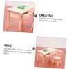 BESPORTBLE 1set Scale Miniature Dollhouse Furniture Set Desk and Chair Kit for Creative Home Decor Dollhouse Simulation Accessories for Collectors and Landscaping view 3