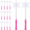 Hemoton 24pcs Snowflake Wands Led Princess for Celebrations Cosplay and Birthdays Fun Toys for Girls view 1