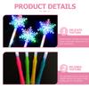 Hemoton 24pcs Snowflake Wands Led Princess for Celebrations Cosplay and Birthdays Fun Toys for Girls view 3