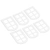 6PCS Dollhouse Windows Miniature Window Frame Ornament 1:12 Scale Dollhouse Furniture Tiny Wooden Window for Decoration view 1