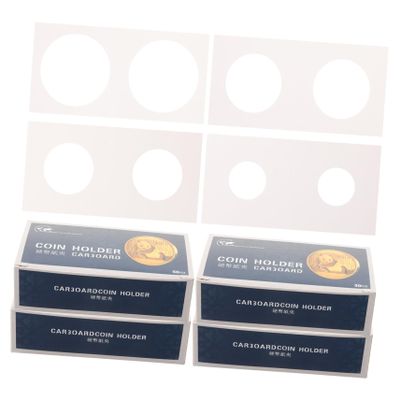 FUNOMOCYA 200-Piece Premium Coin Holder Set Portable Coin Protectors for Collectors Paper Organizer