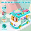 iFaveorr Toys for 1 Year Old Girl Gifts, 10-in-1 Montessori Toys Bus for Baby 6-12 12-18 Months, Educational Musical Learning Toddler Toy Ages 1-2, First Birthday Gifts for Girls and Boys view 3