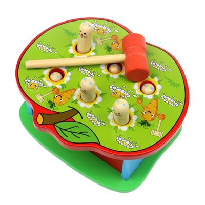 BESPORTBLE 1set Boys and Girls Wooden Hammer Beat Toy Educational Coordination Playset for Boy Girl Strengthens Hand-Eye Coordination Impact-Resistant Design Safe and Smooth Finish for Early