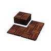 12 inch Chessboard Shaped Acacia Wood Interlocking Floor, Natural and Beautiful Colors, Innovative Chessboard Design, Sturdy and Durable Interlocking, Suitable for Seaside Vacation Home terraces view 2