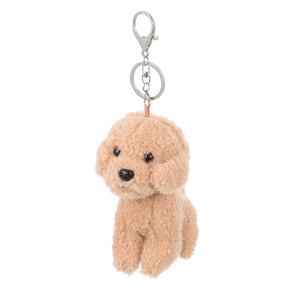 FOMIYES Poodle Plush Mini Pendant Plush Dog Toy Sturdy Hanging Ornament for Key and Bag