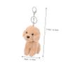 FOMIYES Poodle Plush Mini Pendant Plush Dog Toy Sturdy Hanging Ornament for Key and Bag view 2