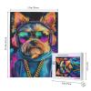 CDSASHCA Fashionable Dog in Hoodie & Earphones 500-Piece Wooden Streetwear Pup Puzzle - Playful Home Decor,Enjoy The Solving Process,Gifts Considerate fro Your Friends and Family view 4