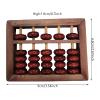5-Digit Abacus Chinese Calculator Mathematical Soroban Abacus Wood Abacus for Children view 3