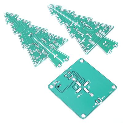3D Christmas Tree LED DIY Electronic Circuit Kit with 7 Colors for Holiday Decor and PCB Stereo Christmas Tree Crafting (Colorful DIY Suit)