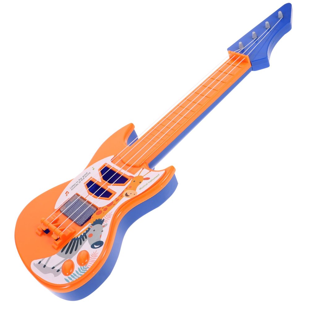 BESPORTBLE 1pc Cartoon Boys and Girls Ukulele Guitar Toy for Early Music Education Random Mini Musical Instrument for Home School Learning