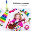 BESPORTBLE 1pc Cartoon Boys and Girls Ukulele Guitar Toy for Early Music Education Random Mini Musical Instrument for Home School Learning view 3