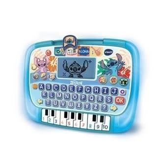VTech - Disney My learning tablet Stitch - illuminated tablet for children with multicolored backlight, 10 interactive games Lilo and Stitch - gift for children from 4 years to 8 years