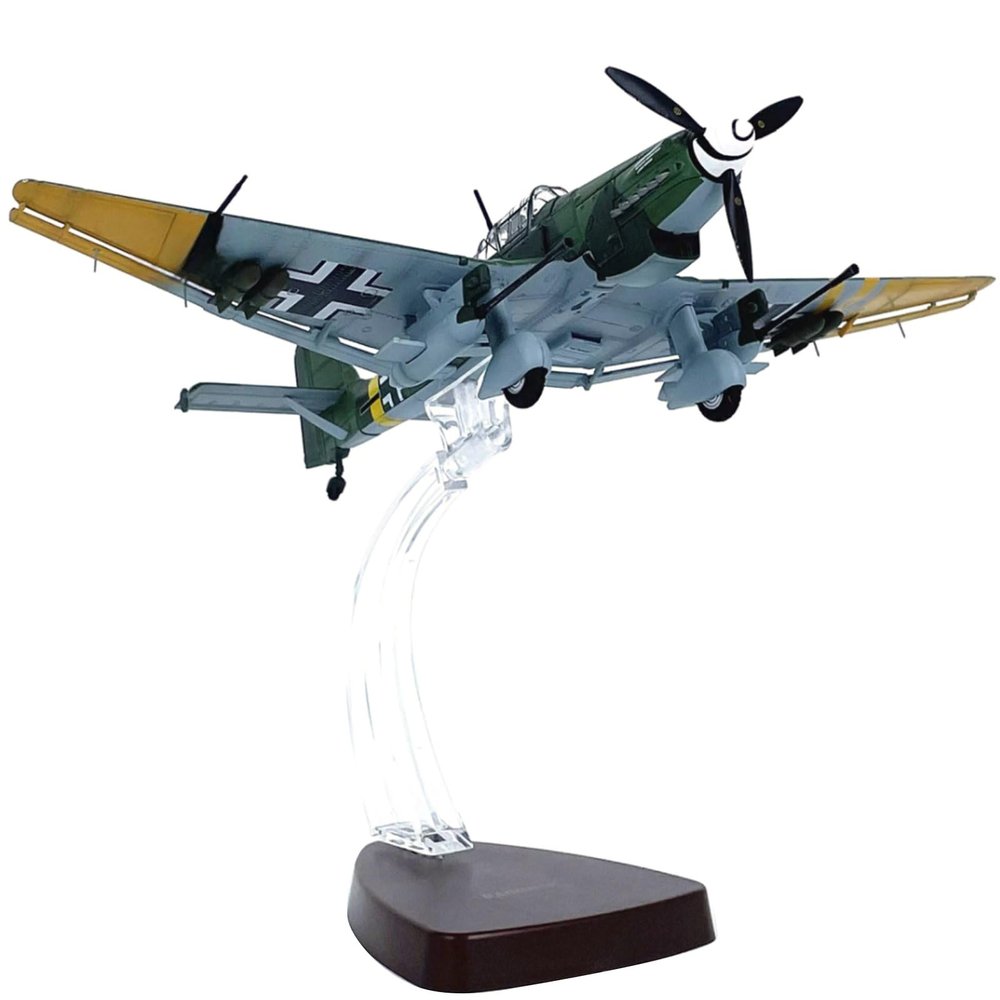 CHICHIYANG 1:72 Scale German Stuka JU-87G2 Attack Plane Model Alloy Die-cast Fighting Airplane Aviation Miniature for Enthusiasts