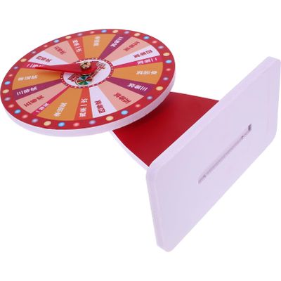 TOPPERFUN Rotatable Prize Turntable Raffle Game Stand for Parties Events and Family Gatherings Fun Carnival Activity Prop
