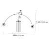YARNOW Small Iron Men Weightlifting Tumbler Balance Ornament Creative Desktop Sportsman Decor for Unique Newton Physics Design Fun Iron Art Decoration view 2