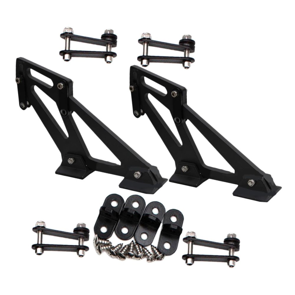 Alipis Racing Tail Spoiler Mount Car Spoiler Legs Bracket Strong Stability Anodized Treatment