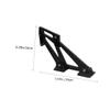 Alipis Racing Tail Spoiler Mount Car Spoiler Legs Bracket Strong Stability Anodized Treatment view 2