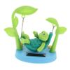 Abaodam Solar Powered Turtle Dashboard Ornament Swinging Turtle Figurine Toy Car Interior Decoration Unique Solar Car Ornament for Office and Vehicle view 1