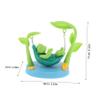 Abaodam Solar Powered Turtle Dashboard Ornament Swinging Turtle Figurine Toy Car Interior Decoration Unique Solar Car Ornament for Office and Vehicle view 2