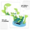 Abaodam Solar Powered Turtle Dashboard Ornament Swinging Turtle Figurine Toy Car Interior Decoration Unique Solar Car Ornament for Office and Vehicle view 3