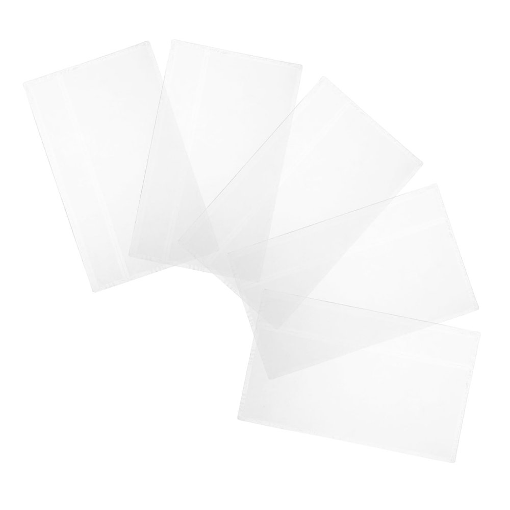 Abaodam 5pcs Banknote Protector Currency Display Frame Money Clear Sleeve Clear Paper Sleeves Binder Banknote Protective Cover