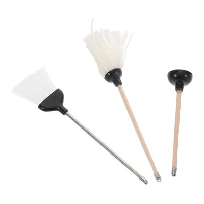 Kisangel 1set Miniature Dollhouse Bathroom Accessories Set Realistic Cleaning Tools Including Mop Broom and Plunger for Mini Home Decor and Dollhouse Scenes
